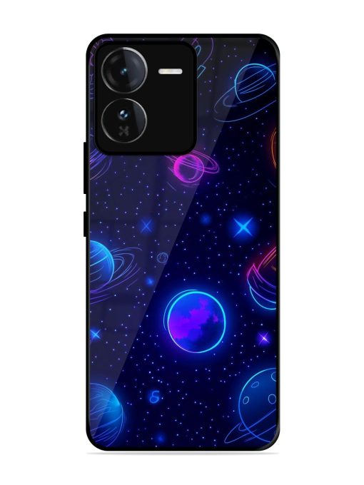 Neon Cosmos Glossy Soft Edge Case for Iqoo Z9 (5G) Chachhi