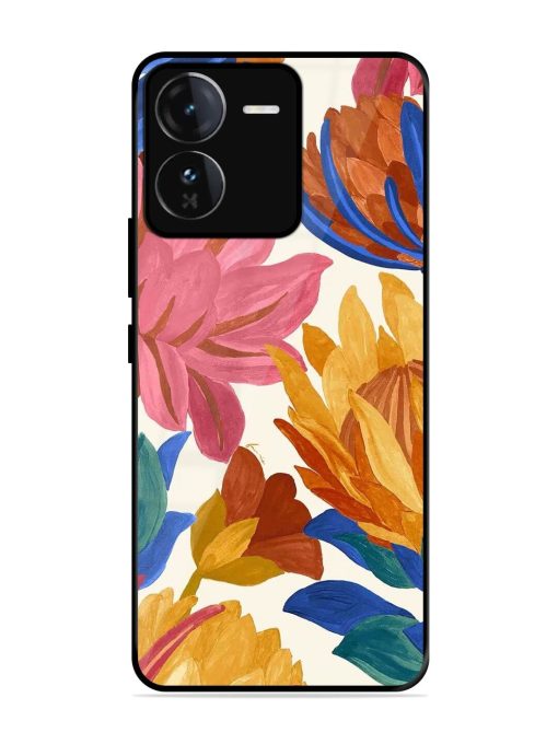 Blooming Tapestry Glossy Soft Edge Case for Iqoo Z9 (5G)