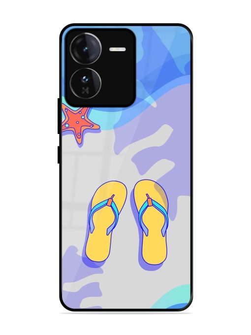 Sandy Toes And Salty Seas Glossy Soft Edge Case for Iqoo Z9 (5G)