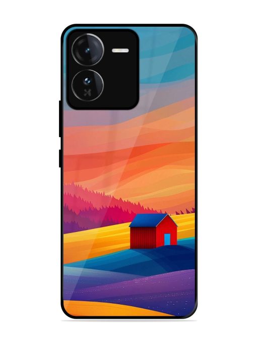 Sunset Solitude Glossy Soft Edge Case for Iqoo Z9 (5G) Chachhi