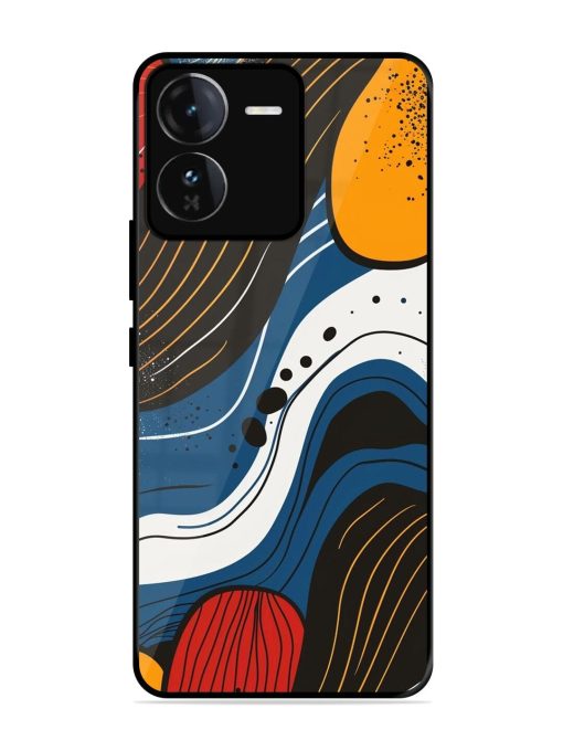 Abstract Expression Glossy Soft Edge Case for Iqoo Z9 (5G) Chachhi