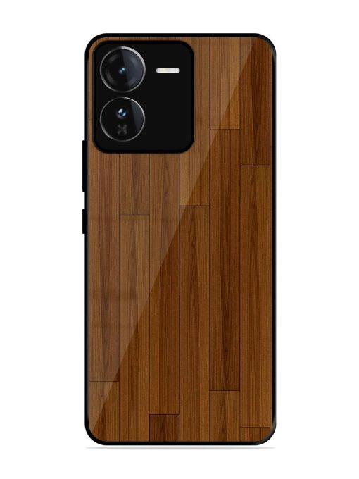 Warm Woodgrain Glossy Soft Edge Case for Iqoo Z9 (5G) Chachhi