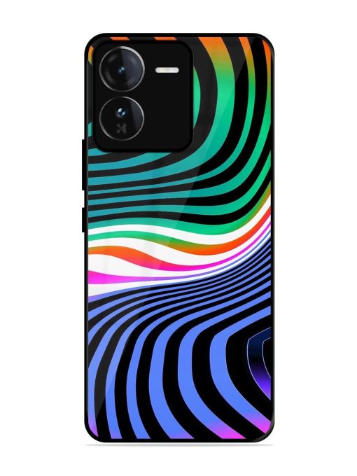 Psychedelic Waves Glossy Soft Edge Case for Iqoo Z9 (5G) Chachhi