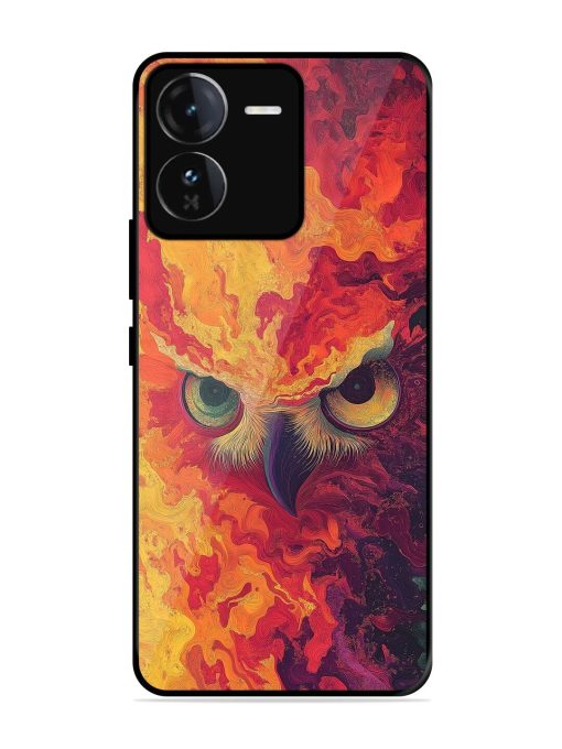 Fiery Owl Glossy Soft Edge Case for Iqoo Z9 (5G) Chachhi