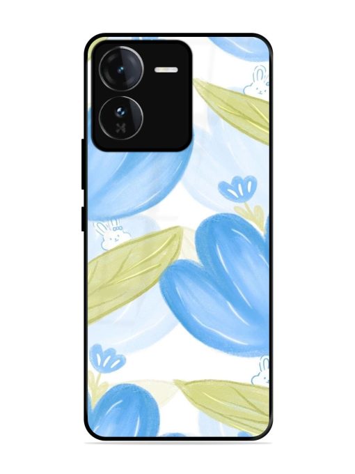 Bunny'S Blue Garden Glossy Soft Edge Case for Iqoo Z9 (5G)