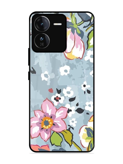 Floral Fantasy Glossy Soft Edge Case for Iqoo Z9 (5G) Chachhi