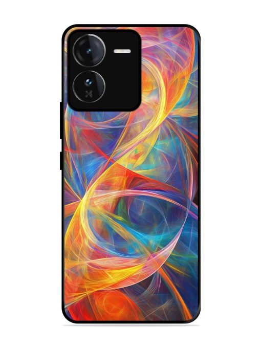 Cosmic Currents Glossy Soft Edge Case for Iqoo Z9 (5G) Chachhi