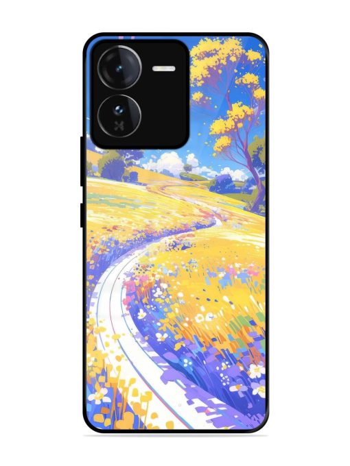 Vibrant Spring Meadow Glossy Soft Edge Case for Iqoo Z9 (5G) Chachhi