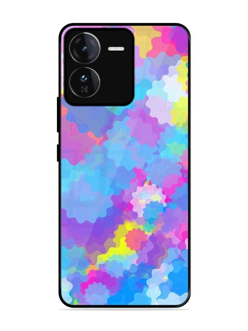 Psychedelic Cloud Burst Glossy Soft Edge Case for Iqoo Z9 (5G) Chachhi