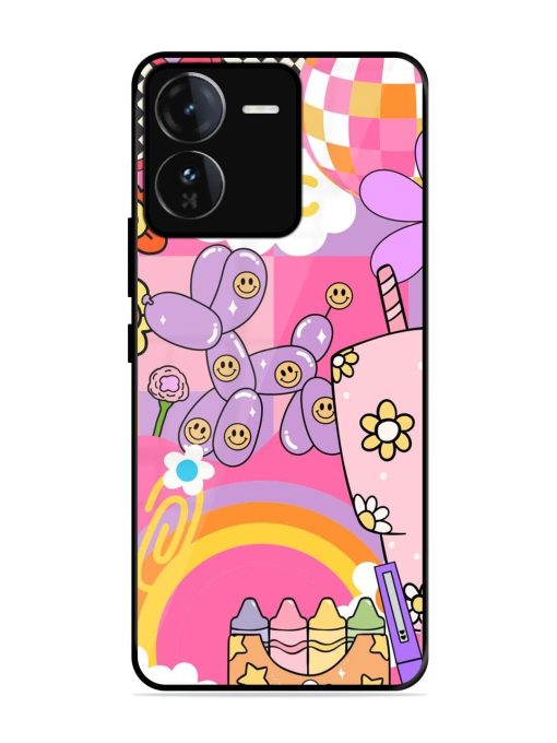 Whimsical Y2K Chaos Glossy Soft Edge Case for Iqoo Z9 (5G) Chachhi