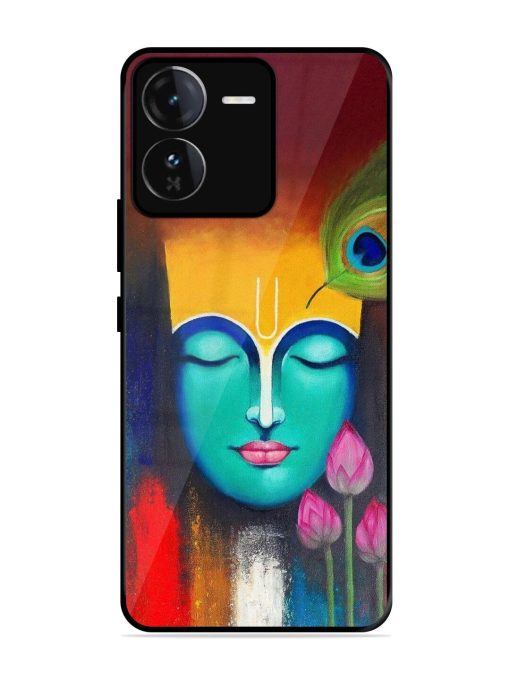 Divine Tranquility: The Face Of Krishna Glossy Soft Edge Case for Iqoo Z9 (5G)