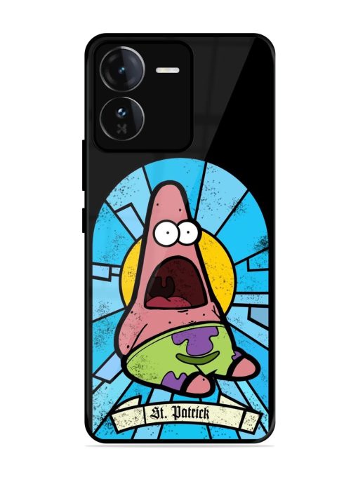 St. Patrick'S Day Stained Glass Patrick Star Glossy Soft Edge Case for Iqoo Z9 (5G) Chachhi