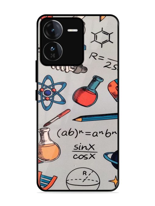 Science Doodle Delight Glossy Soft Edge Case for Iqoo Z9 (5G) Chachhi