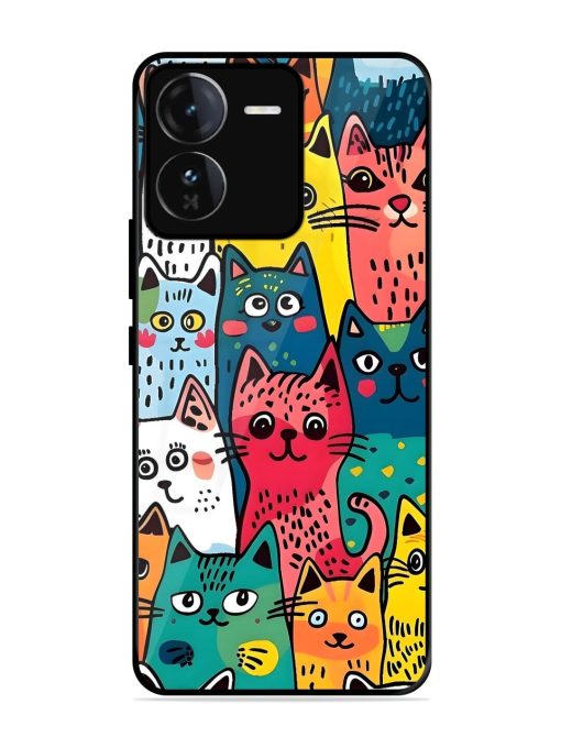 Feline Frenzy Glossy Soft Edge Case for Iqoo Z9 (5G) Chachhi