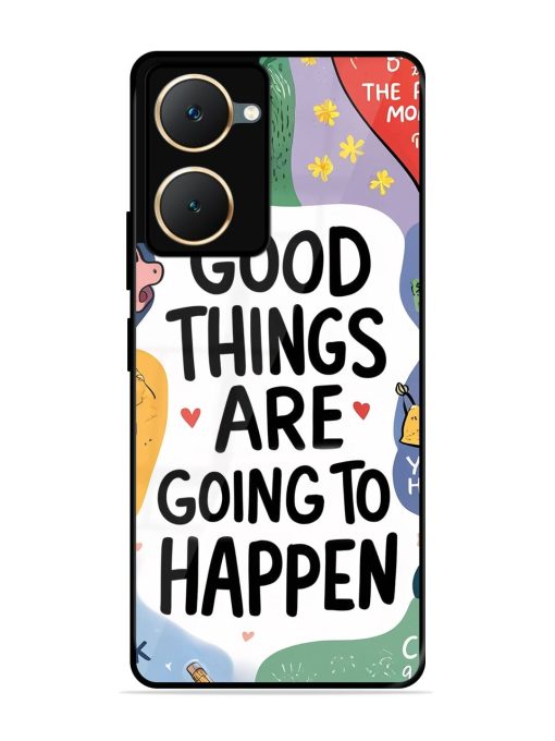 Uplifting Scribbles Glossy Soft Edge Case for Iqoo Z9 Lite (5G) Chachhi