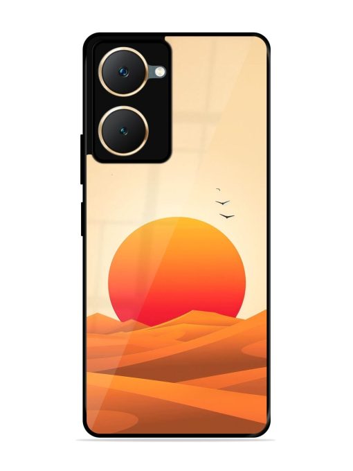 Desert Sunset Glossy Soft Edge Case for Iqoo Z9 Lite (5G) Chachhi