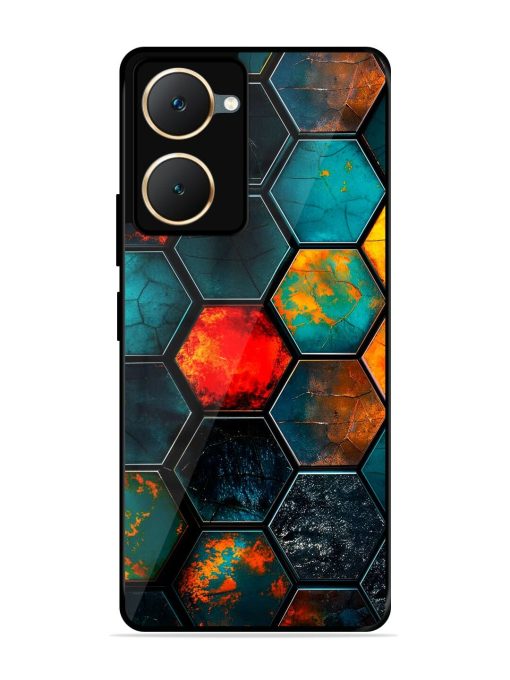 Hexagon Hive Glossy Soft Edge Case for Iqoo Z9 Lite (5G) Chachhi