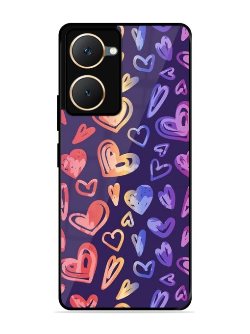 Rainbow Hearts Glossy Soft Edge Case for Iqoo Z9 Lite (5G) Chachhi