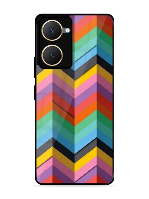 Colorful Zigzag Glossy Soft Edge Case for Iqoo Z9 Lite (5G) Chachhi