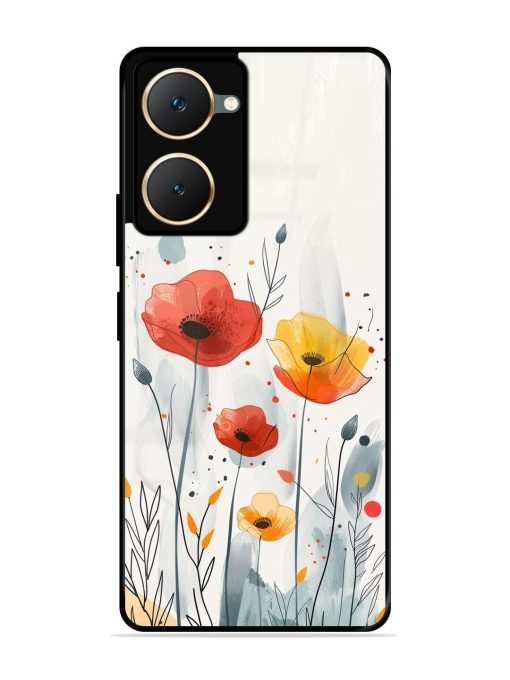 Poppy Fields Glossy Soft Edge Case for Iqoo Z9 Lite (5G) Chachhi