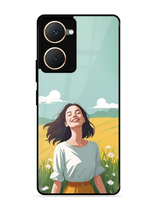 Girl Graffiti Glossy Soft Edge Case for Iqoo Z9 Lite (5G) Chachhi