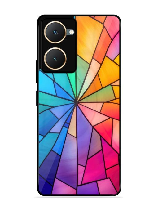 Stained Glass Kaleidoscope Of Colors Glossy Soft Edge Case for Iqoo Z9 Lite (5G) Chachhi