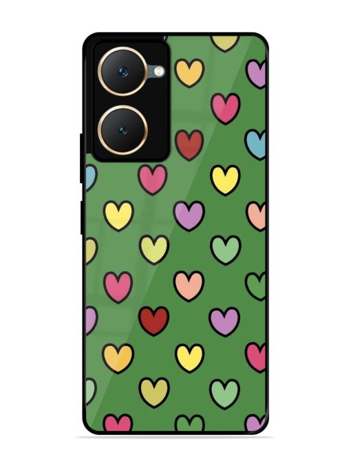 Rainbow Heart Parade Glossy Soft Edge Case for Iqoo Z9 Lite (5G) Chachhi