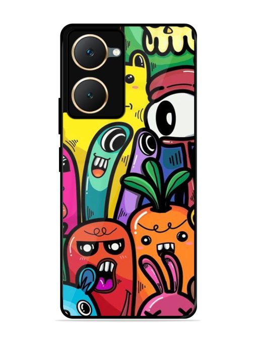 Whimsical Doodle Chaos Glossy Soft Edge Case for Iqoo Z9 Lite (5G) Chachhi