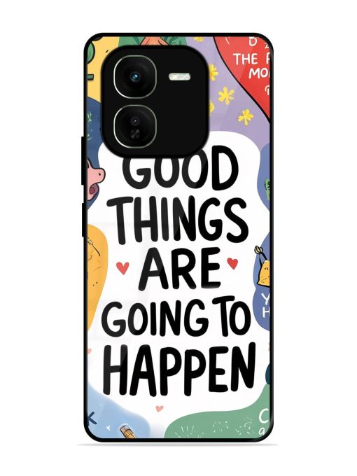 Uplifting Scribbles Glossy Soft Edge Case for Iqoo Z9X (5G) Chachhi