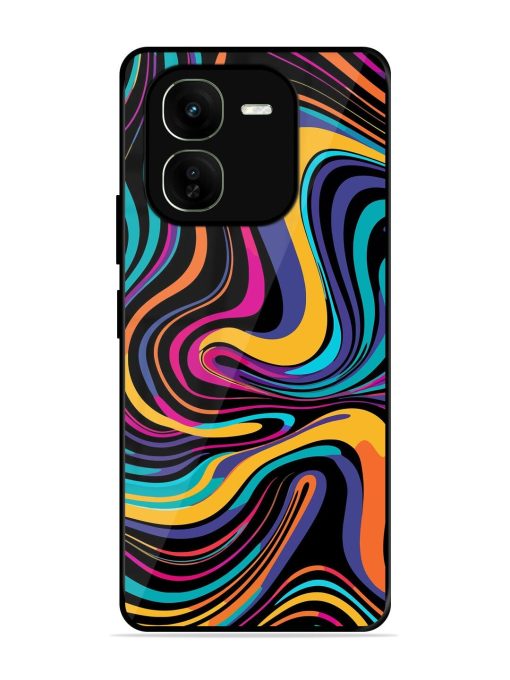 Psychedelic Swirl Glossy Soft Edge Case for Iqoo Z9X (5G) Chachhi