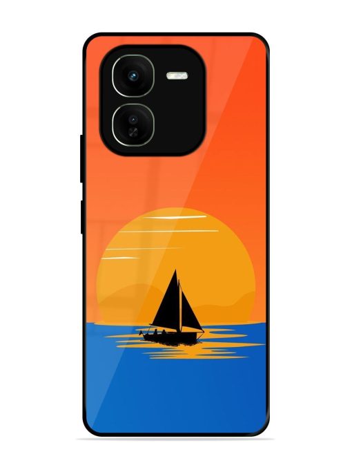 Sunset Sail Glossy Soft Edge Case for Iqoo Z9X (5G) Chachhi