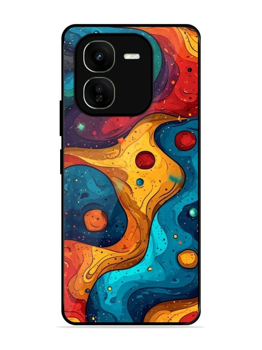 Cosmic Swirl Glossy Soft Edge Case for Iqoo Z9X (5G) Chachhi