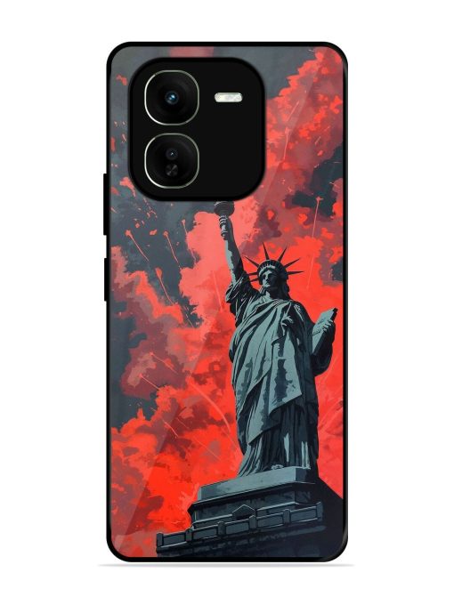 Lady Liberty'S Firework Finale Glossy Soft Edge Case for Iqoo Z9X (5G) Chachhi