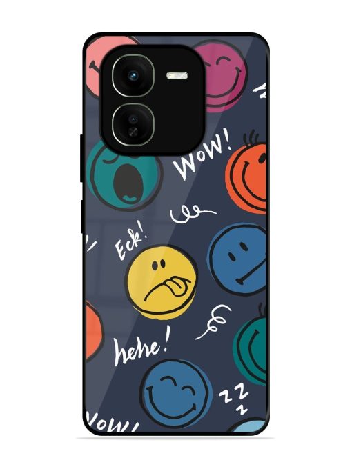 Emoticon Parade Glossy Soft Edge Case for Iqoo Z9X (5G) Chachhi