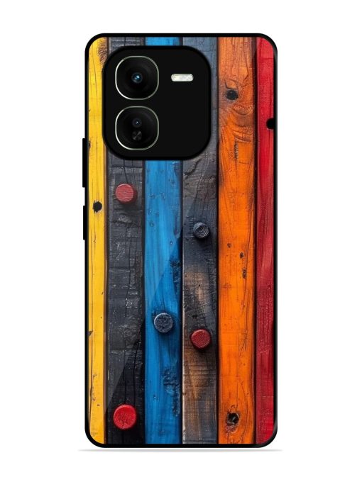 Rainbow Plank Glossy Soft Edge Case for Iqoo Z9X (5G) Chachhi