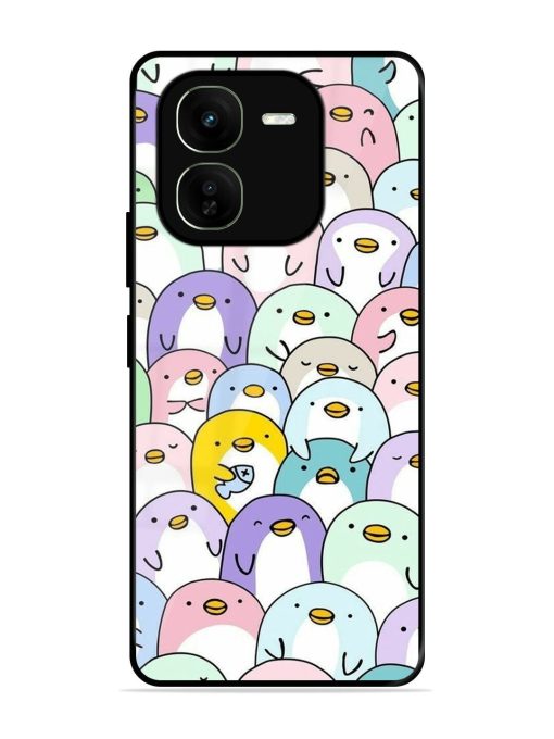 Penguin Party Glossy Soft Edge Case for Iqoo Z9X (5G) Chachhi