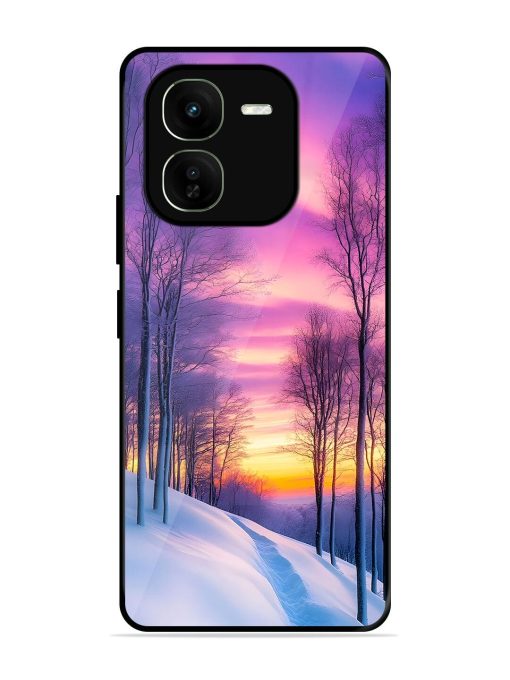 Winter'S Purple Haze Glossy Soft Edge Case for Iqoo Z9X (5G) Chachhi