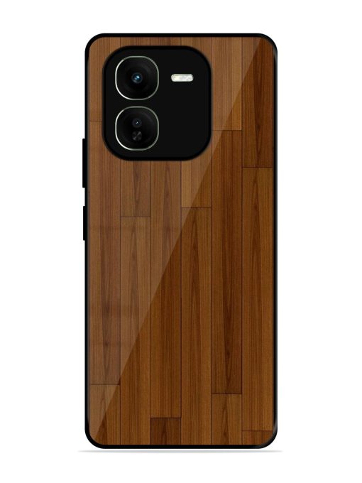 Warm Woodgrain Glossy Soft Edge Case for Iqoo Z9X (5G) Chachhi