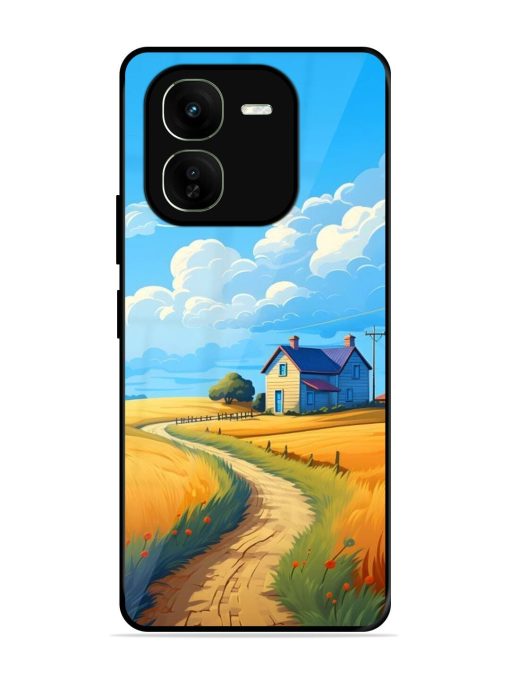 Countryside Cottage Glossy Soft Edge Case for Iqoo Z9X (5G) Chachhi