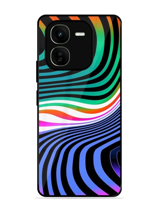 Psychedelic Waves Glossy Soft Edge Case for Iqoo Z9X (5G)