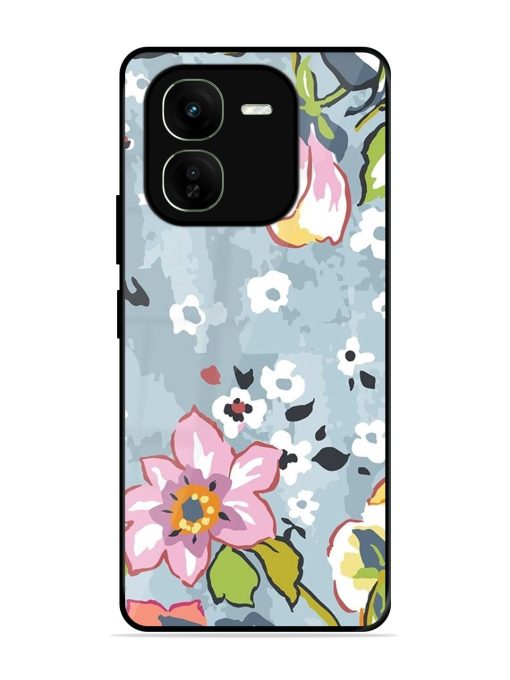 Floral Fantasy Glossy Soft Edge Case for Iqoo Z9X (5G) Chachhi