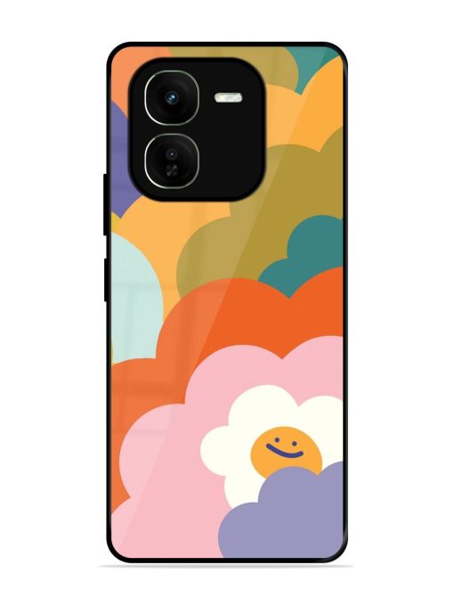 Happy Flower Power Glossy Soft Edge Case for Iqoo Z9X (5G) Chachhi