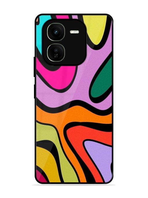 Groovy Swirls Glossy Soft Edge Case for Iqoo Z9X (5G) Chachhi