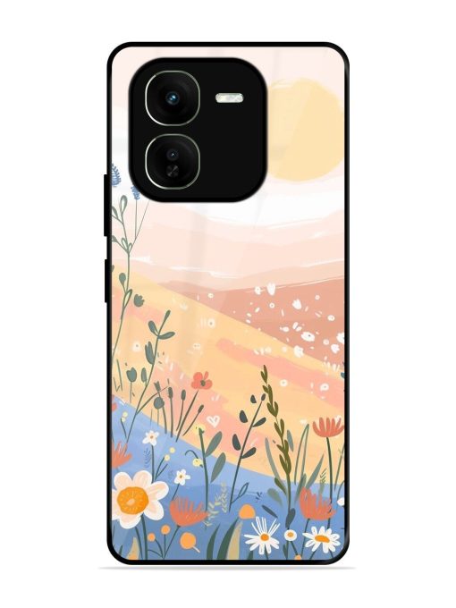 Golden Hour Blooms Glossy Soft Edge Case for Iqoo Z9X (5G) Chachhi