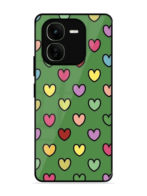 Rainbow Heart Parade Glossy Soft Edge Case for Iqoo Z9X (5G) Chachhi