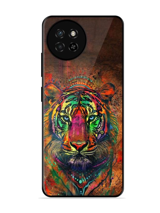 Cosmic Tiger Glossy Soft Edge Case for Itel S23 Chachhi