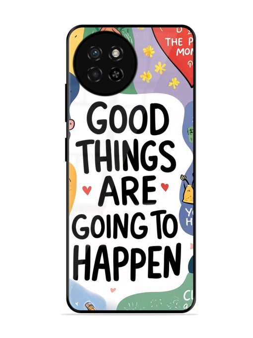 Uplifting Scribbles Glossy Soft Edge Case for Itel S23 Chachhi