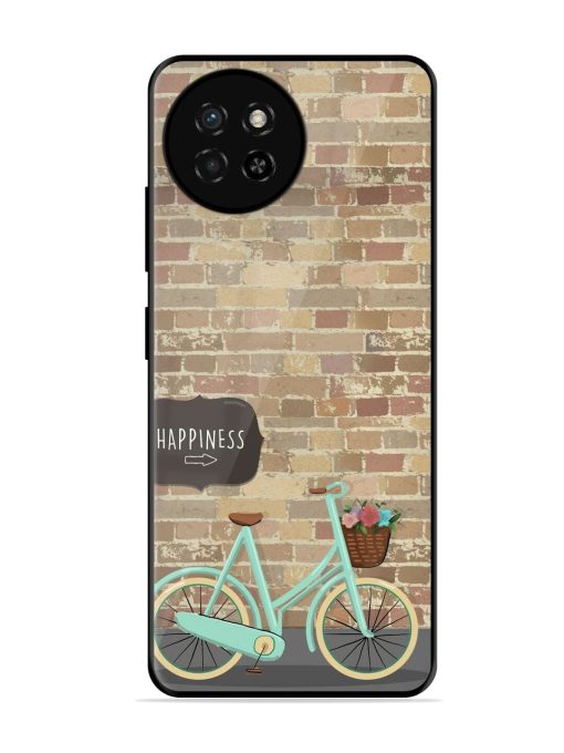 Pedaling Towards Happiness Glossy Soft Edge Case for Itel S23 Chachhi