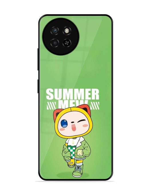 Purrfect Summer Glossy Soft Edge Case for Itel S23 Chachhi