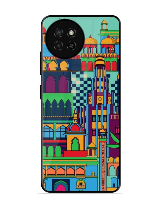 Indian Tapestry Glossy Soft Edge Case for Itel S23 Chachhi